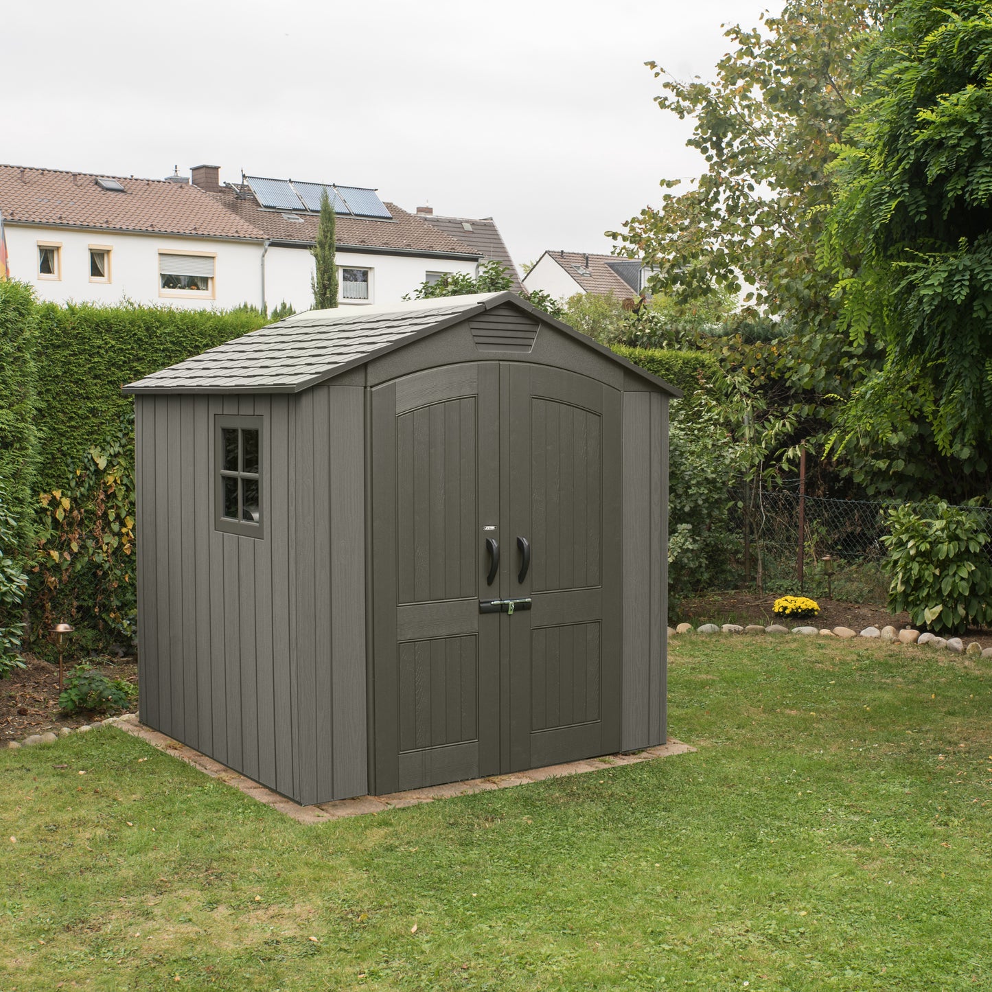 Box Portattrezzi 2x2 da Giardino Casetta in Resina Armadio PVC Esterno Capanno