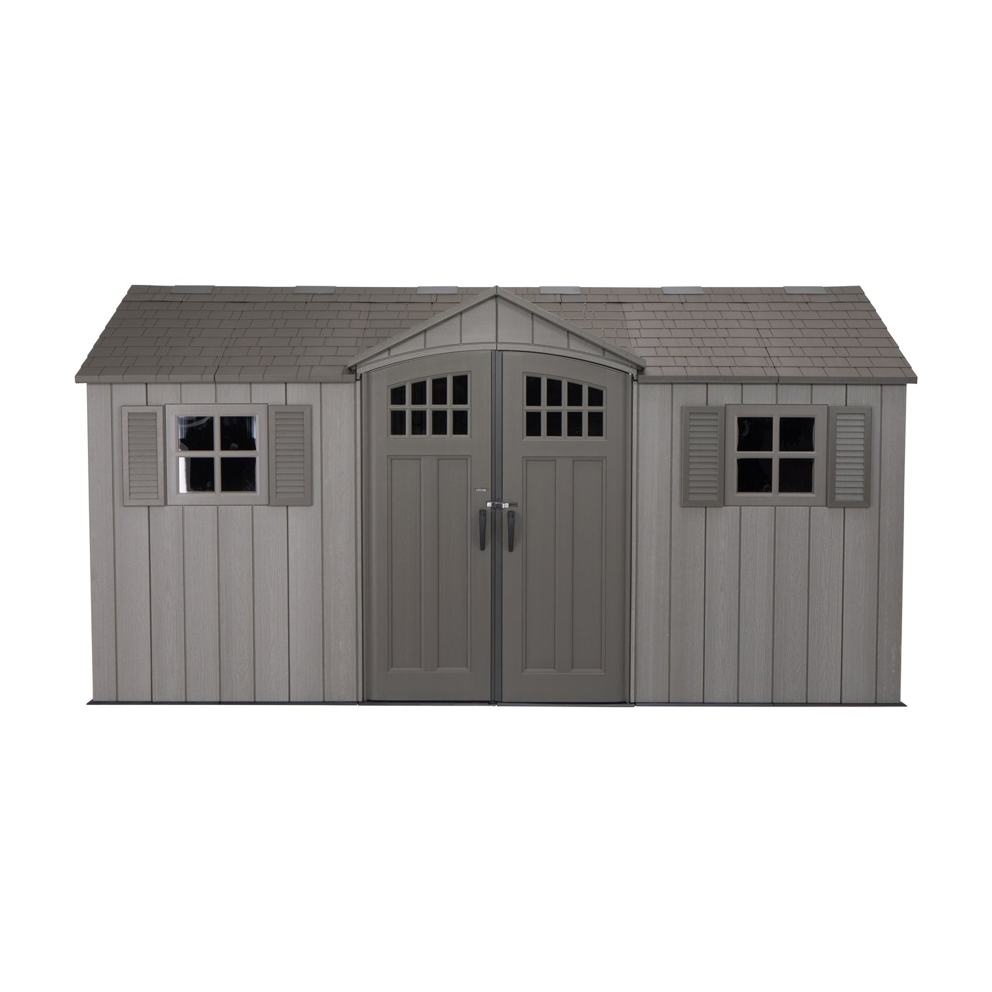 Casetta Box 4.5x2.5 Ricovero Attrezzi Giardino in Resina Armadio Esterno Capanno