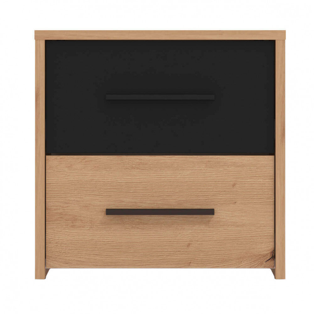 Comodino in Truciolare Bilaminato Rovere Chiaro 42x33,2x42,1 cm