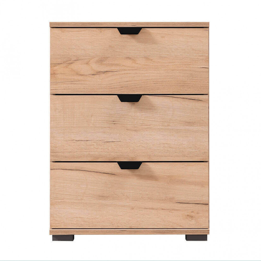 Comodino in Truciolare Bilaminato Rovere Chiaro 45x40x63 cm