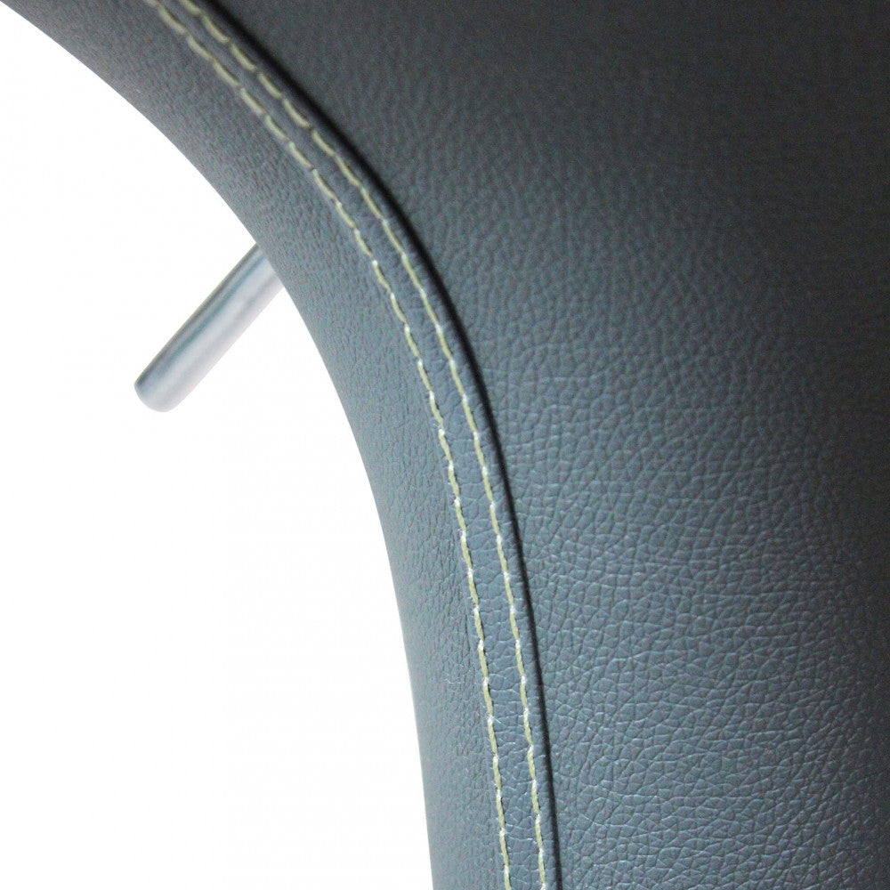 Sgabello grigio in Metallo e Plastica Regolabile 78 cm