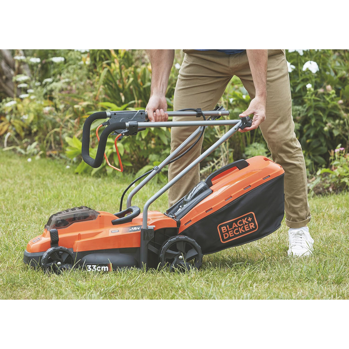 Tosaerba da Giardino Black+Decker 2 batterie da 2,5Ah