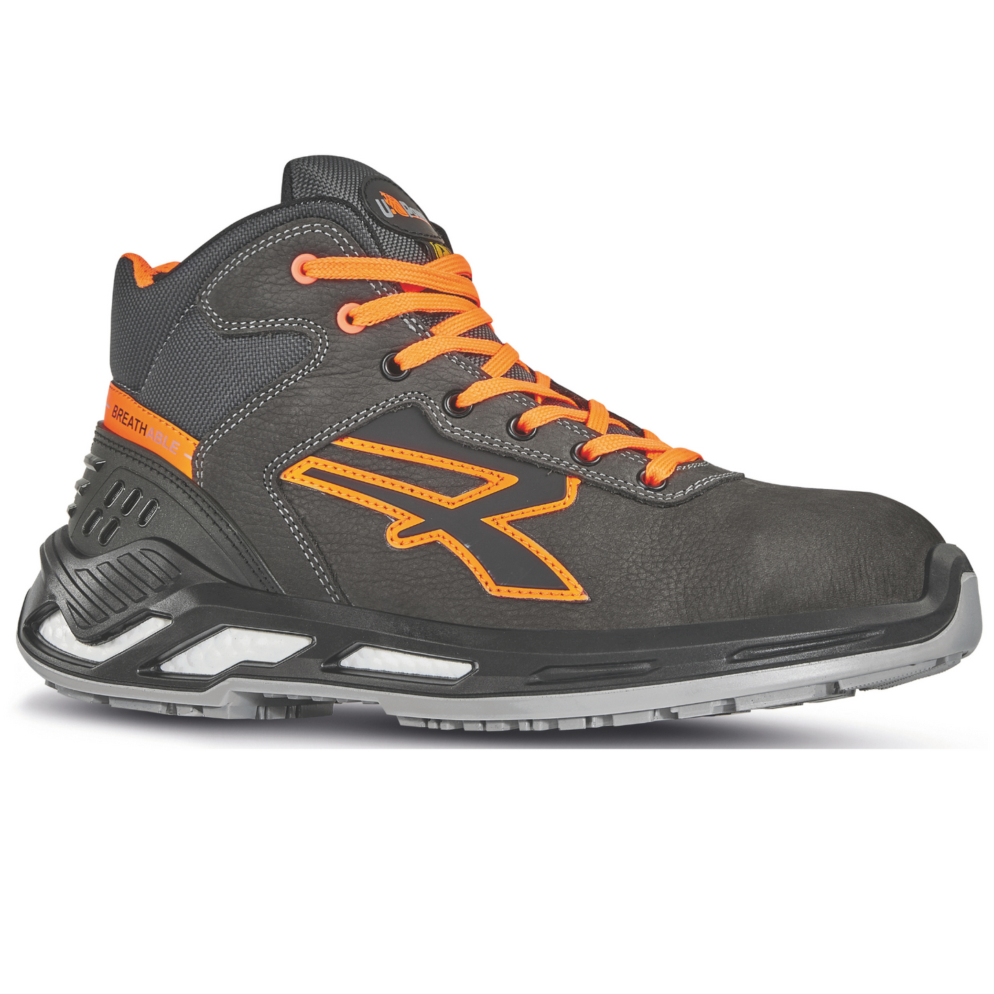 Scarpe Antinfortunistiche U-Power Antracite Arancione LORD S3 SRC ESD 39-46