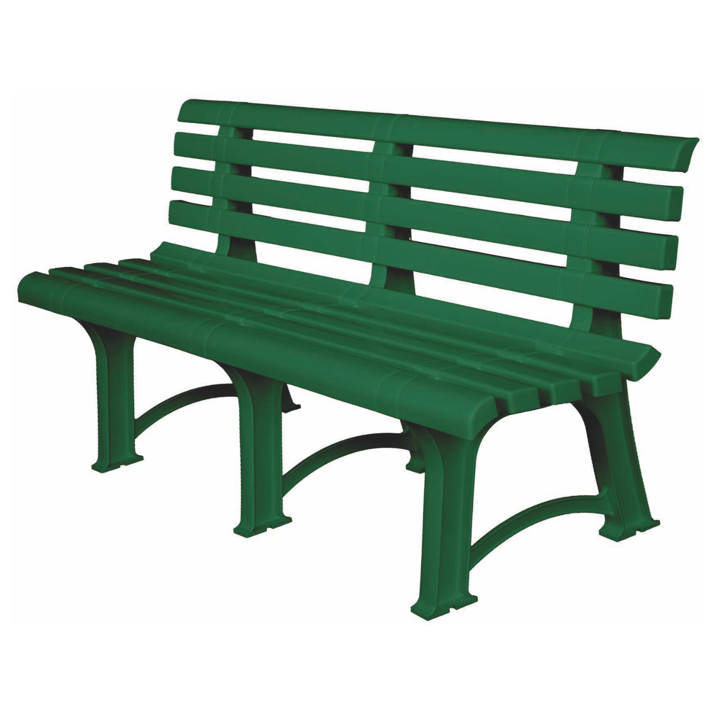 Panchina in polipropilene verde 149x51x73 cm