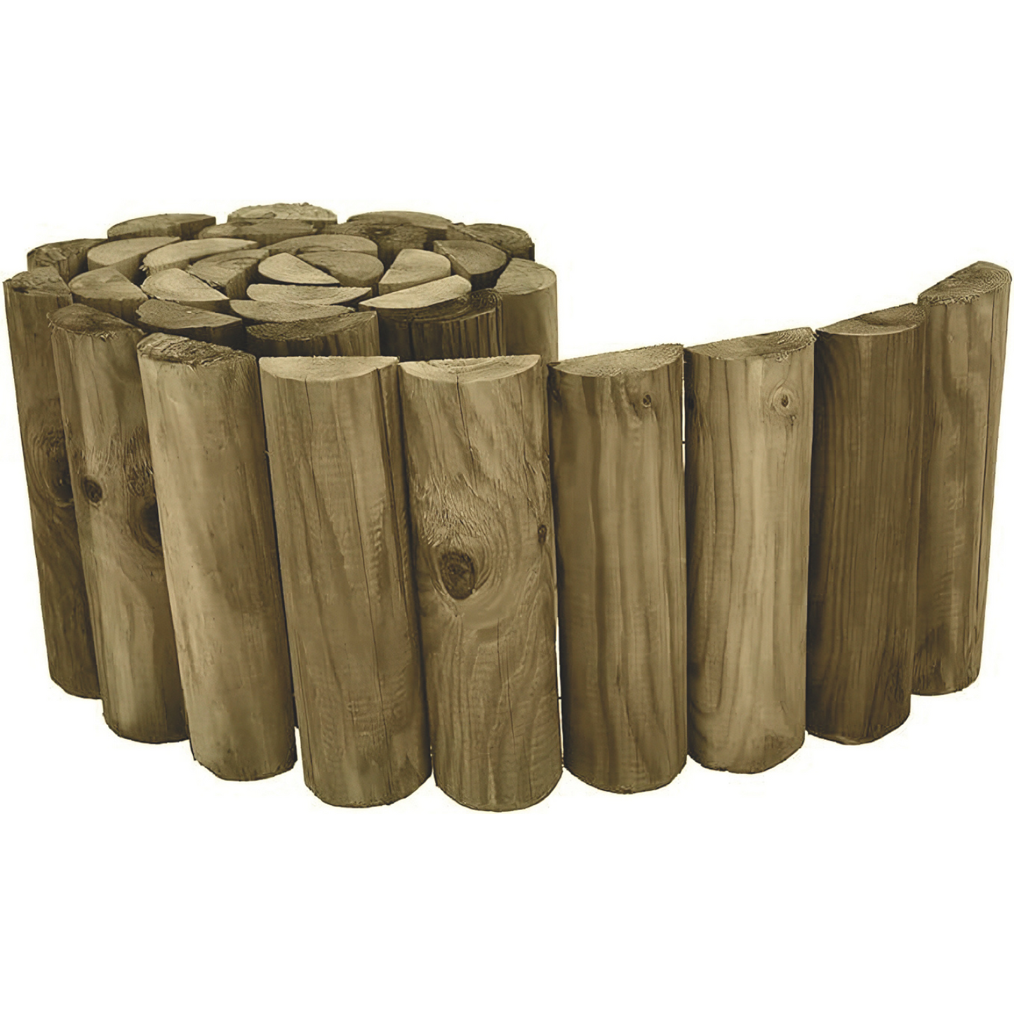 Bordatura 180x20 cm in Legno per Aiuola per Giardino