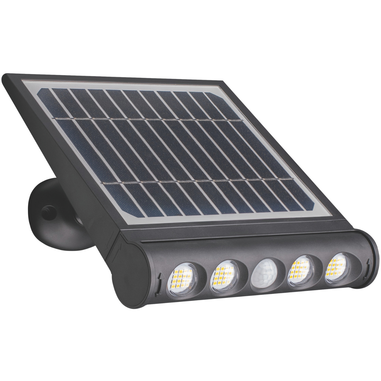 Faretto Solare a LED 4000k 7 in 1 da Parete Muro Nero