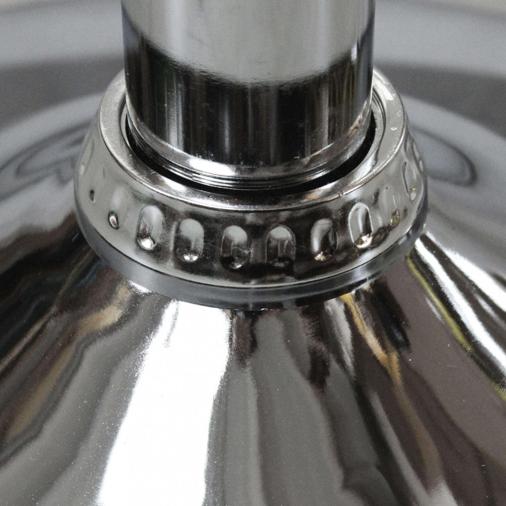 Sgabello in Velluto Grigio con Struttura in Metallo 101 cm