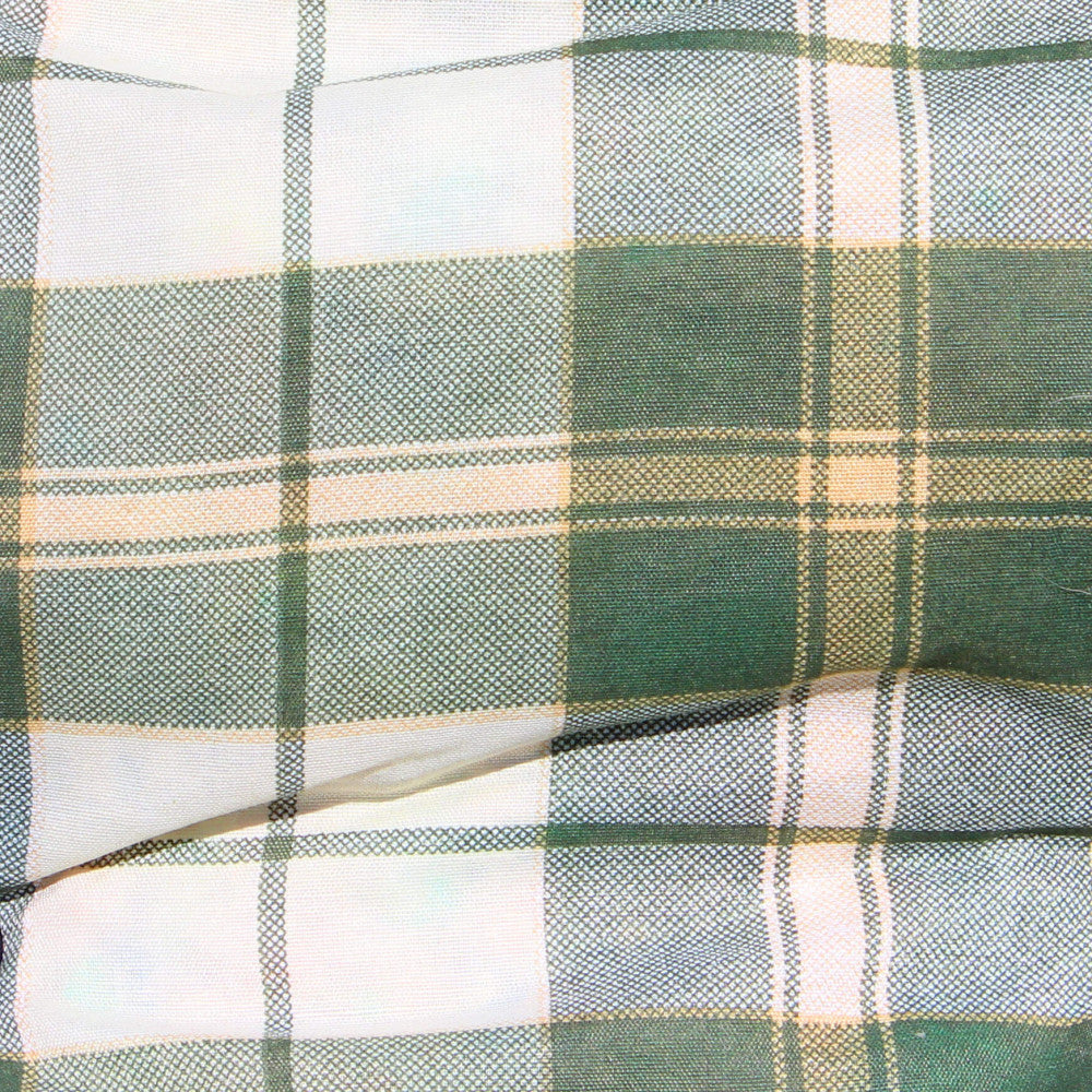 Sedia Con Braccioli Verde in Legno e Cotone 84x60x100 cm