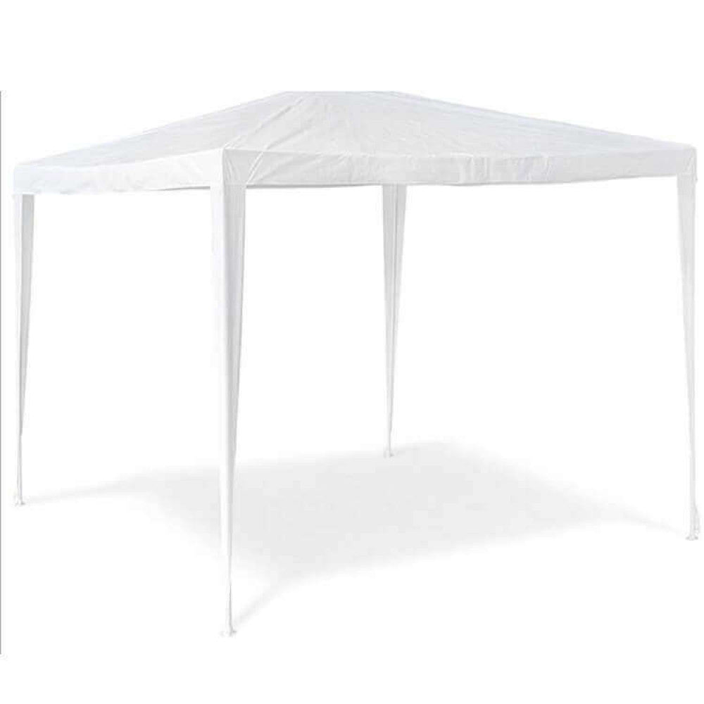 Gazebo Eco 3x3 Bianco con Struttura in Acciaio
