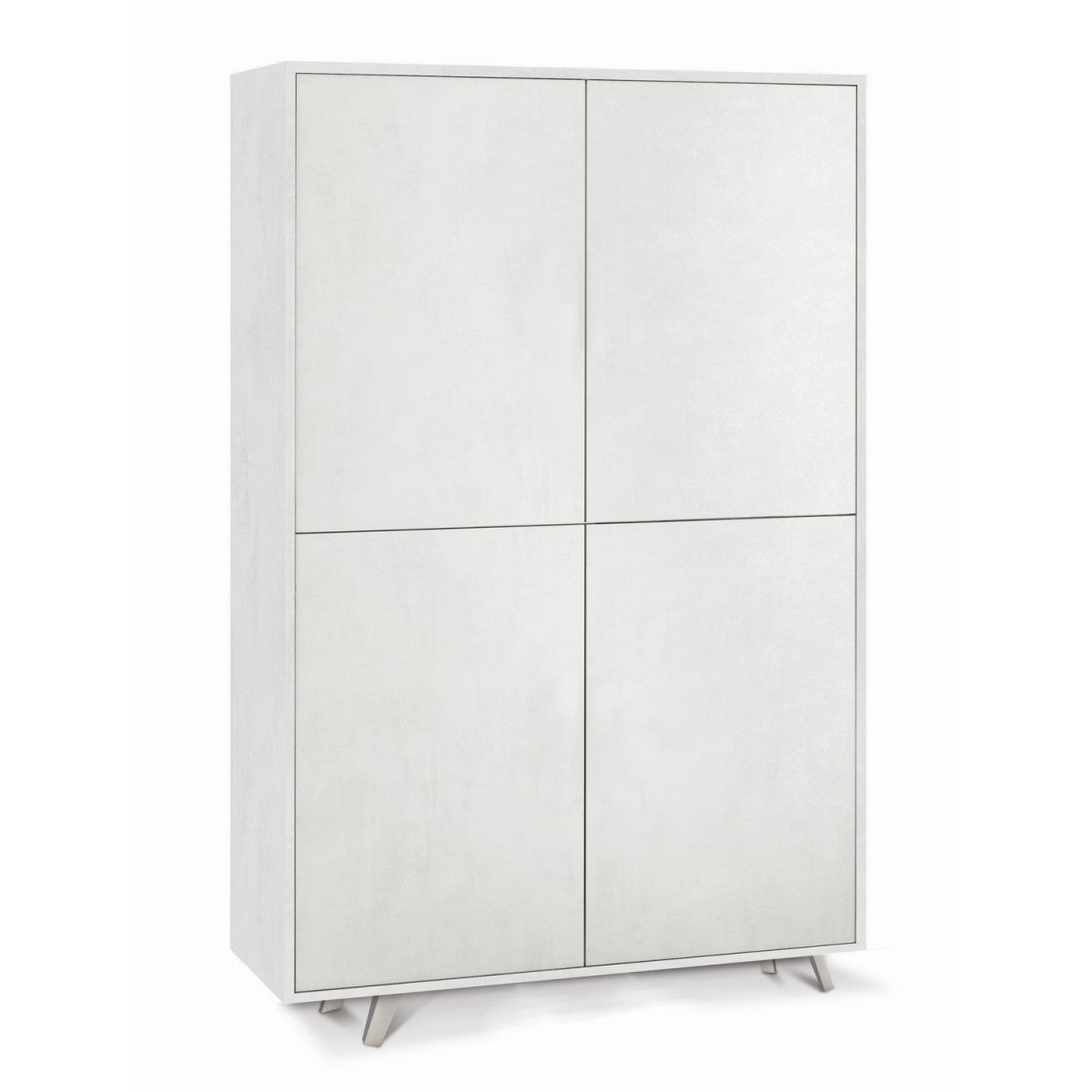 Armadio Credenza Madia Ripiani 4 Ante Soggiorno Bianco Mobile Ingresso