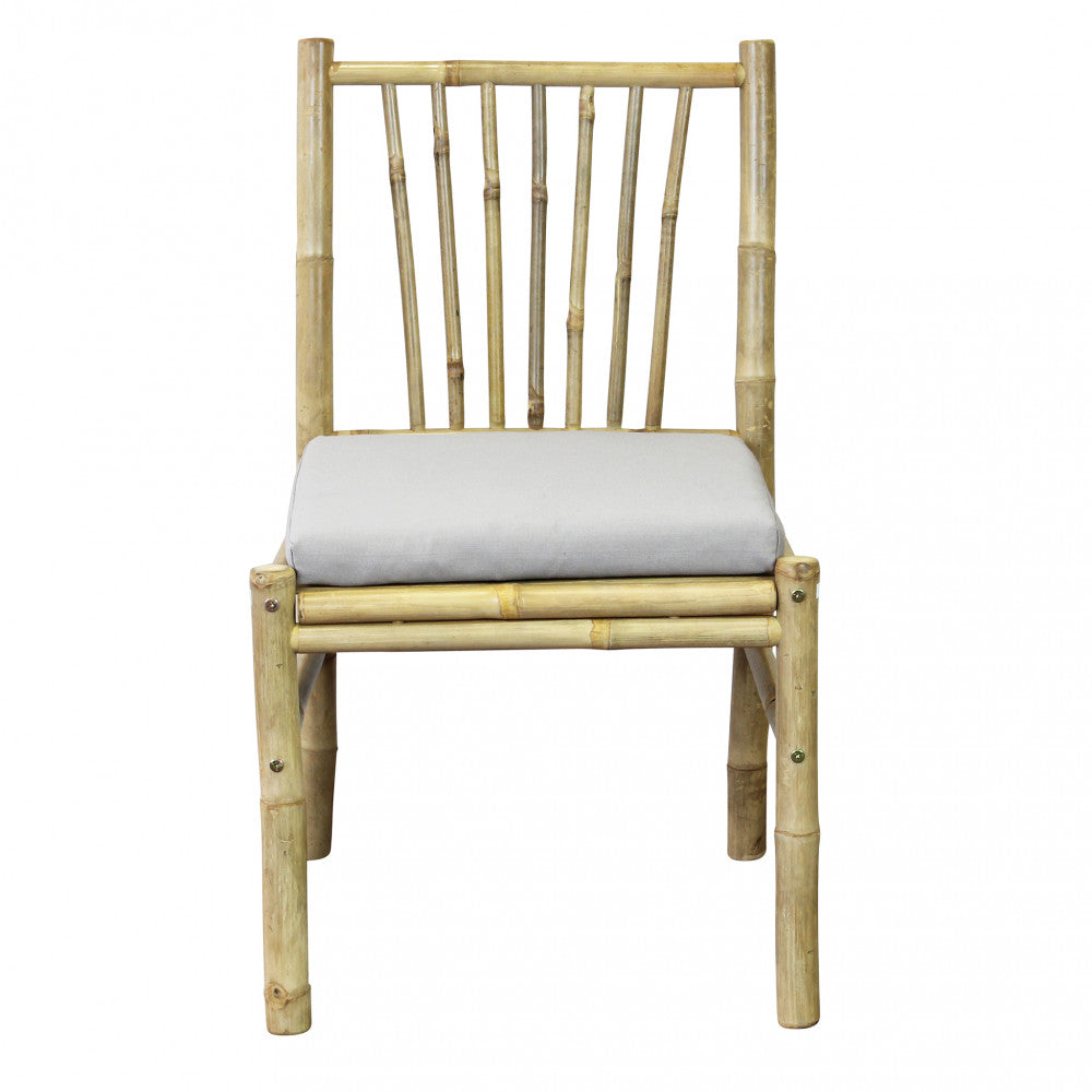 Sedia in bambù marrone 52x52x85 cm
