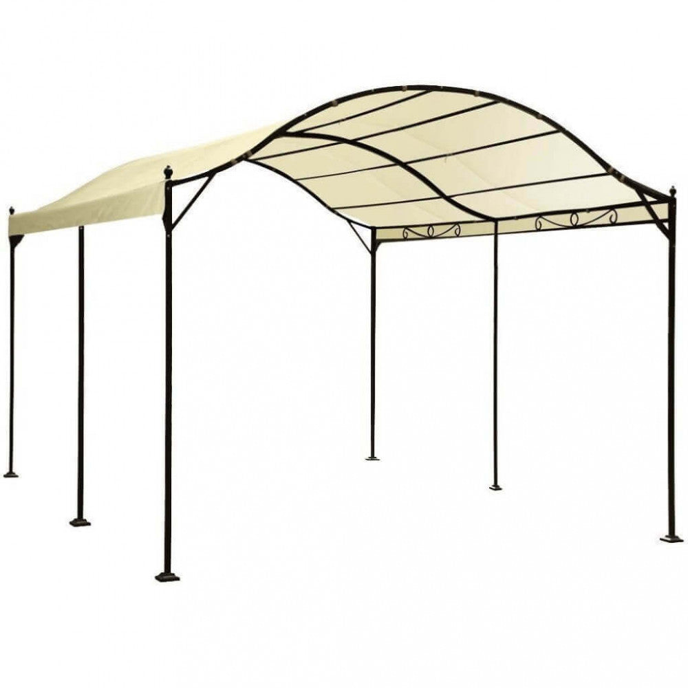 Gazebo Rettangolare 3x4 Ecrù e Antracite da Esterno Giardino