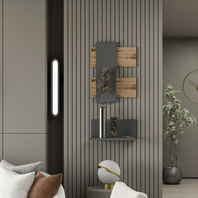 Composizione di Mensole a Muro da Ingresso Elegante Ripiano Scaffale