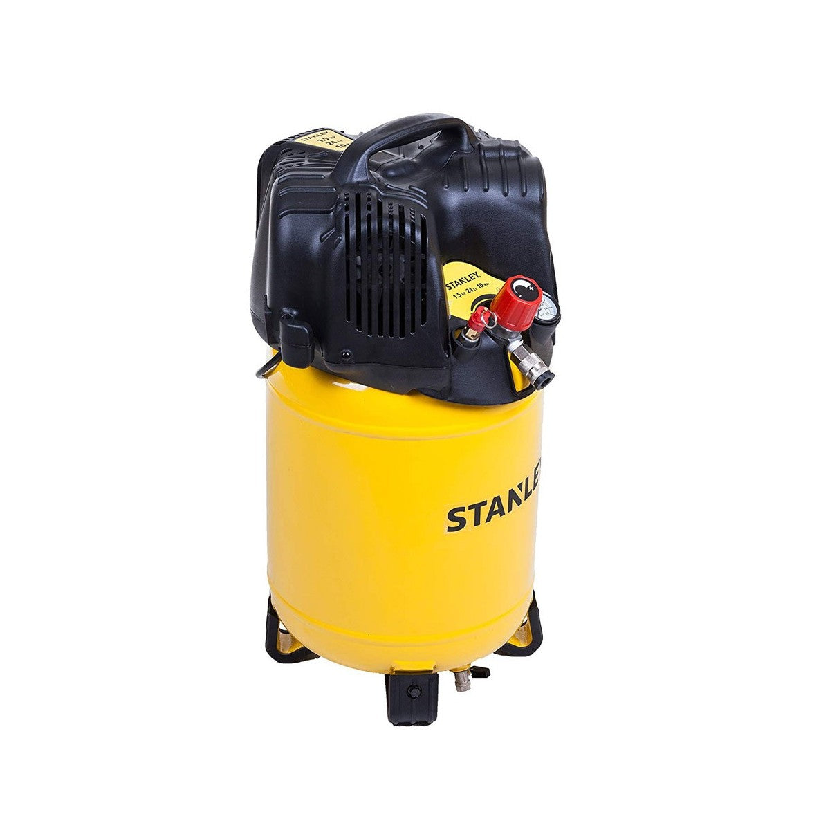 Compressore Aria Stanley 24 Lt Litri Verticale Compatto Elettrico Ruote Valvola