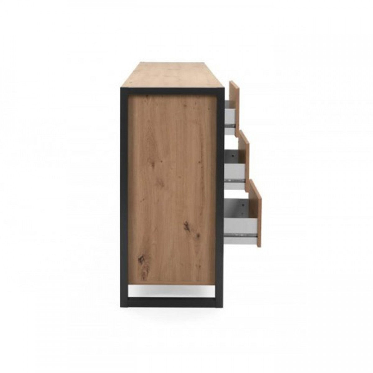 Credenza Mobile Madia in Legno quercia con Ante e Cassetti