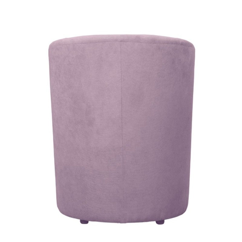 Sedia Poltrona Rosa Imbottita con Poggiapiedi Pouf Poltroncina da Salotto Camera