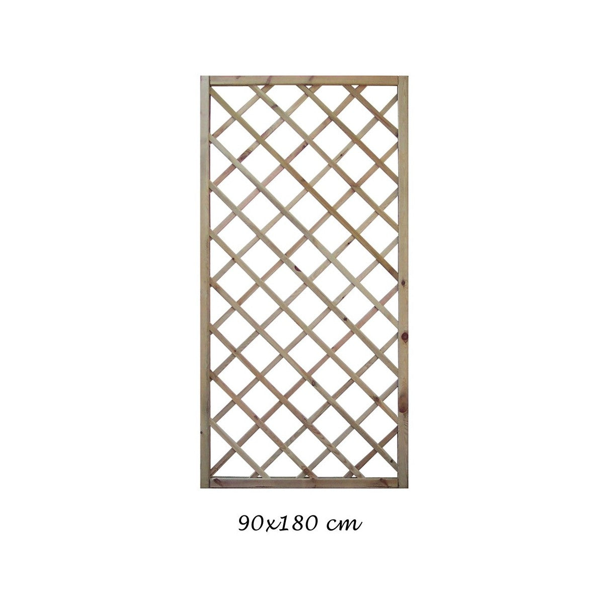 Grigliato in Legno 90x180 Pannello Steccato per Fioriere da Giardino