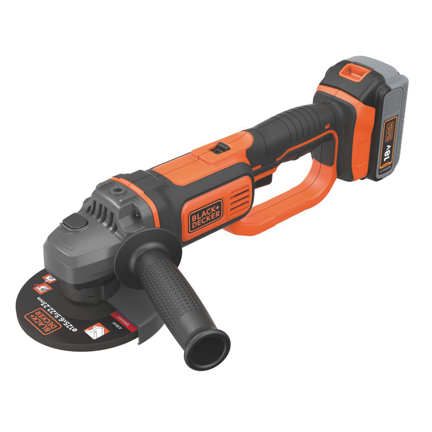 Smerigliatrice a Batteria Black+Decker BCG720M1-QW 18V 4,0Ah