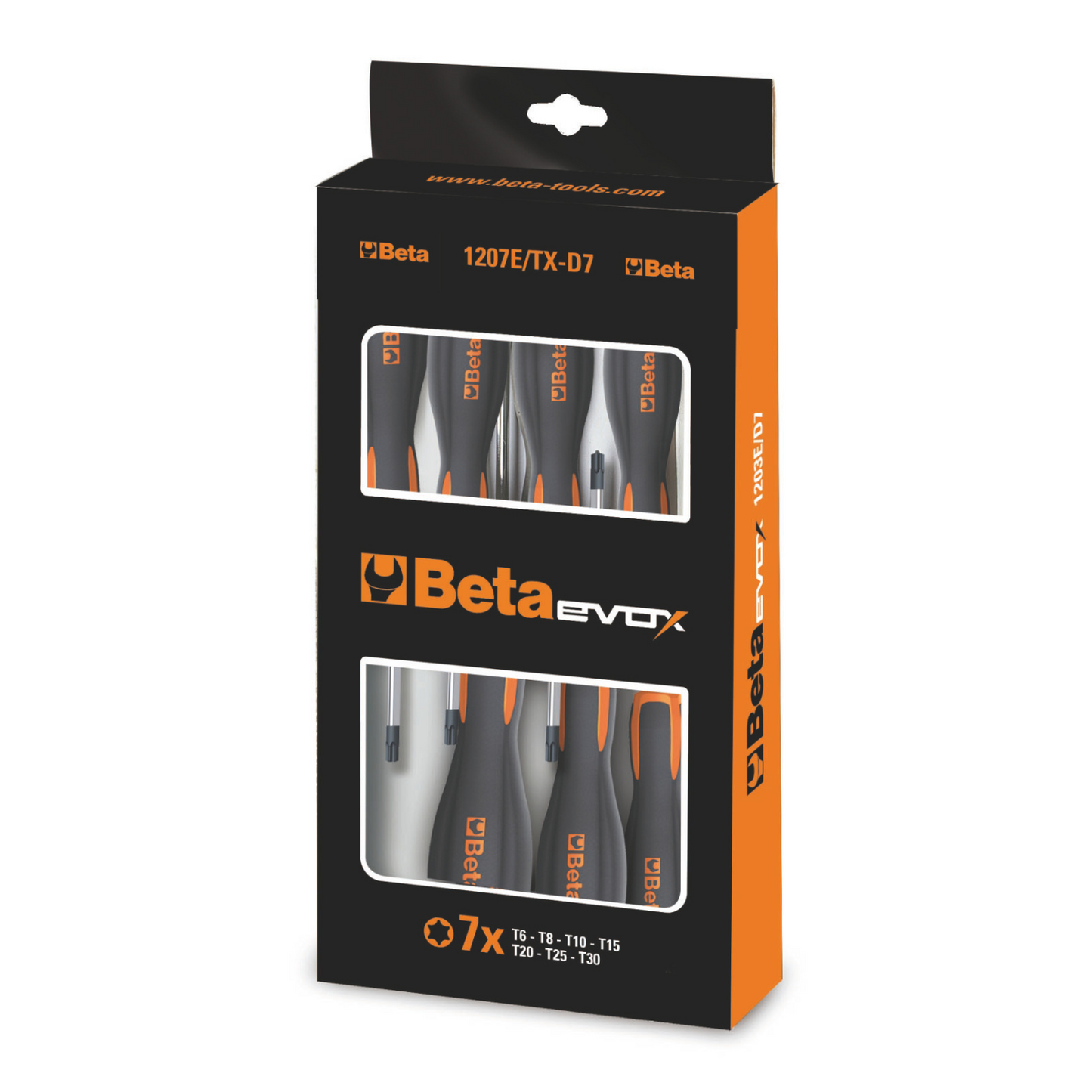 Set giraviti Beta Professionale 1207E/TX-D7 7 pezzi Torx