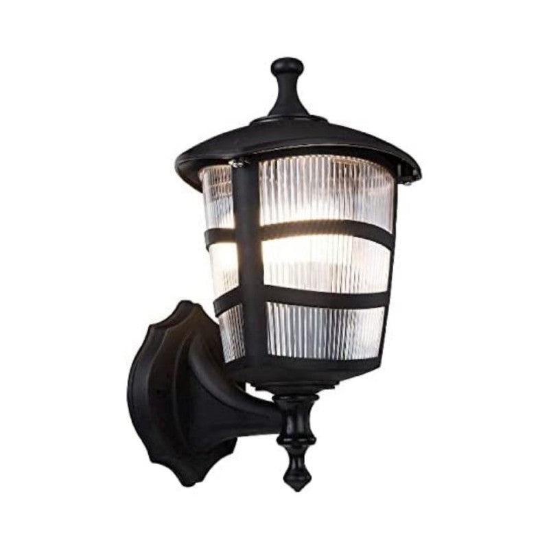 Lampada a Parete Triangolare Nera ABS Da esterno