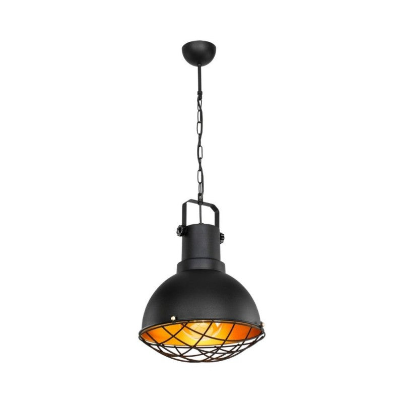 Lampada a Sospensione stile industriale Nero da Interno salone
