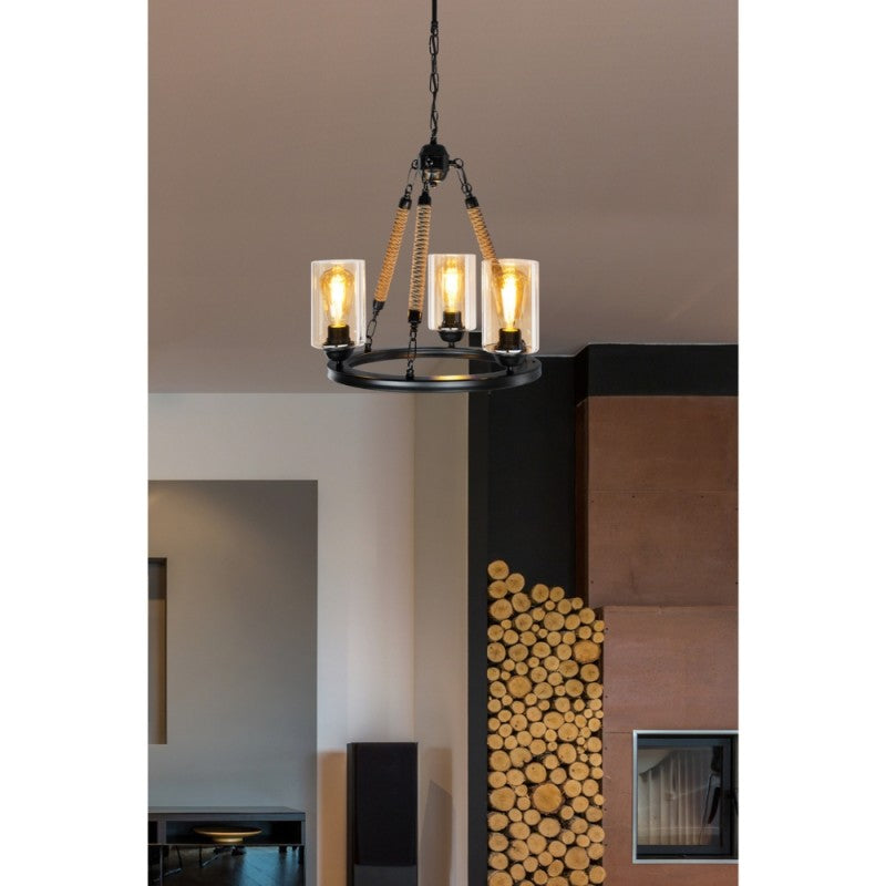 Lampada da soffitto 3 luci design moderno 40x79 cm