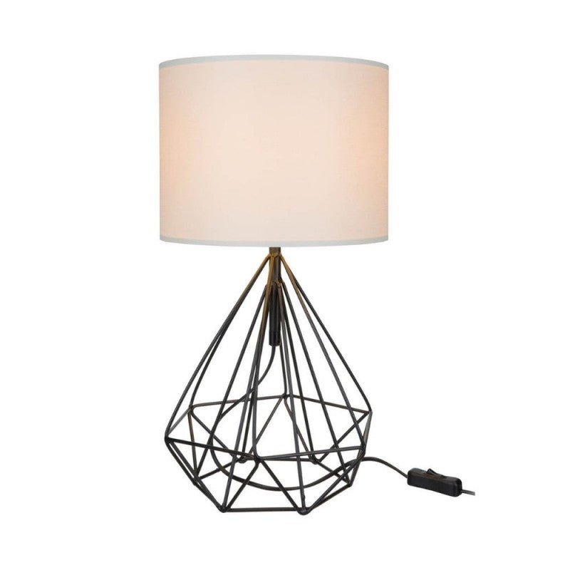 Lampada da tavolo Pena nero bianco 46,5 cm per ufficio