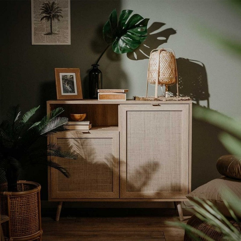 Credenza Madia 2 Ante effetto Vimini da interno Salone