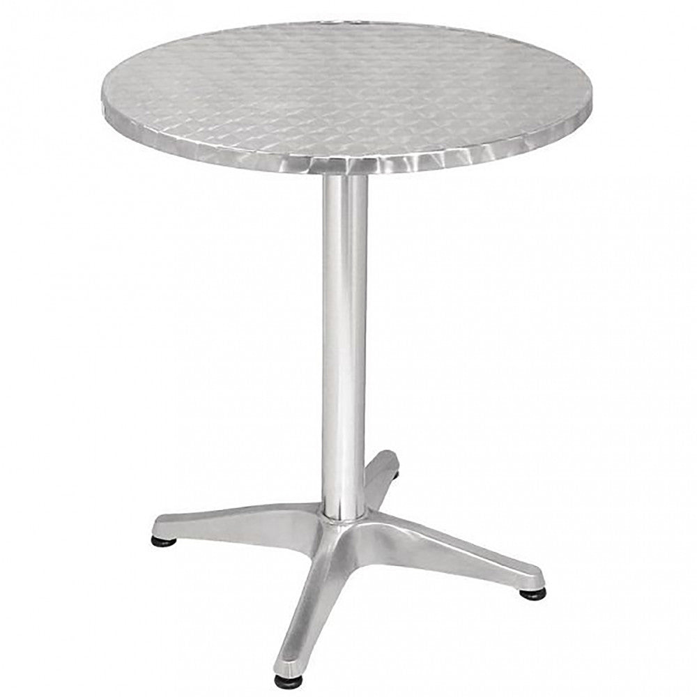 Tavolo a Colonna Rotondo Ø70 cm in Alluminio per Interno ed Esterno