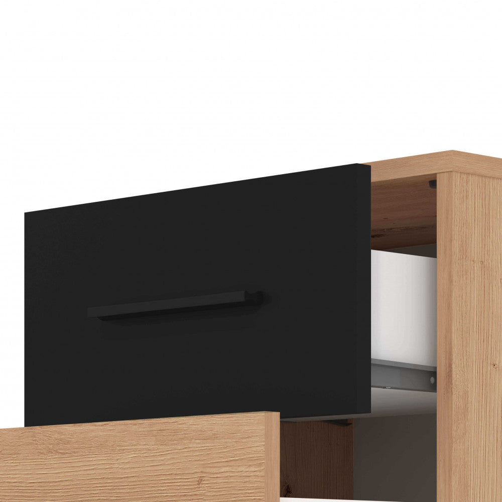 Comodino in Truciolare Bilaminato Rovere Chiaro 42x33,2x42,1 cm