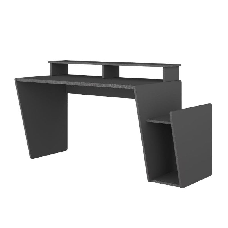 Scrivania da Gaming con Luci a Led 130 cm porta cuffie