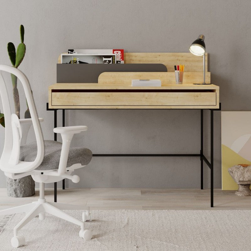 Scrivania con Cassetto Rovere 110x60 cm Camera Ufficio Studio