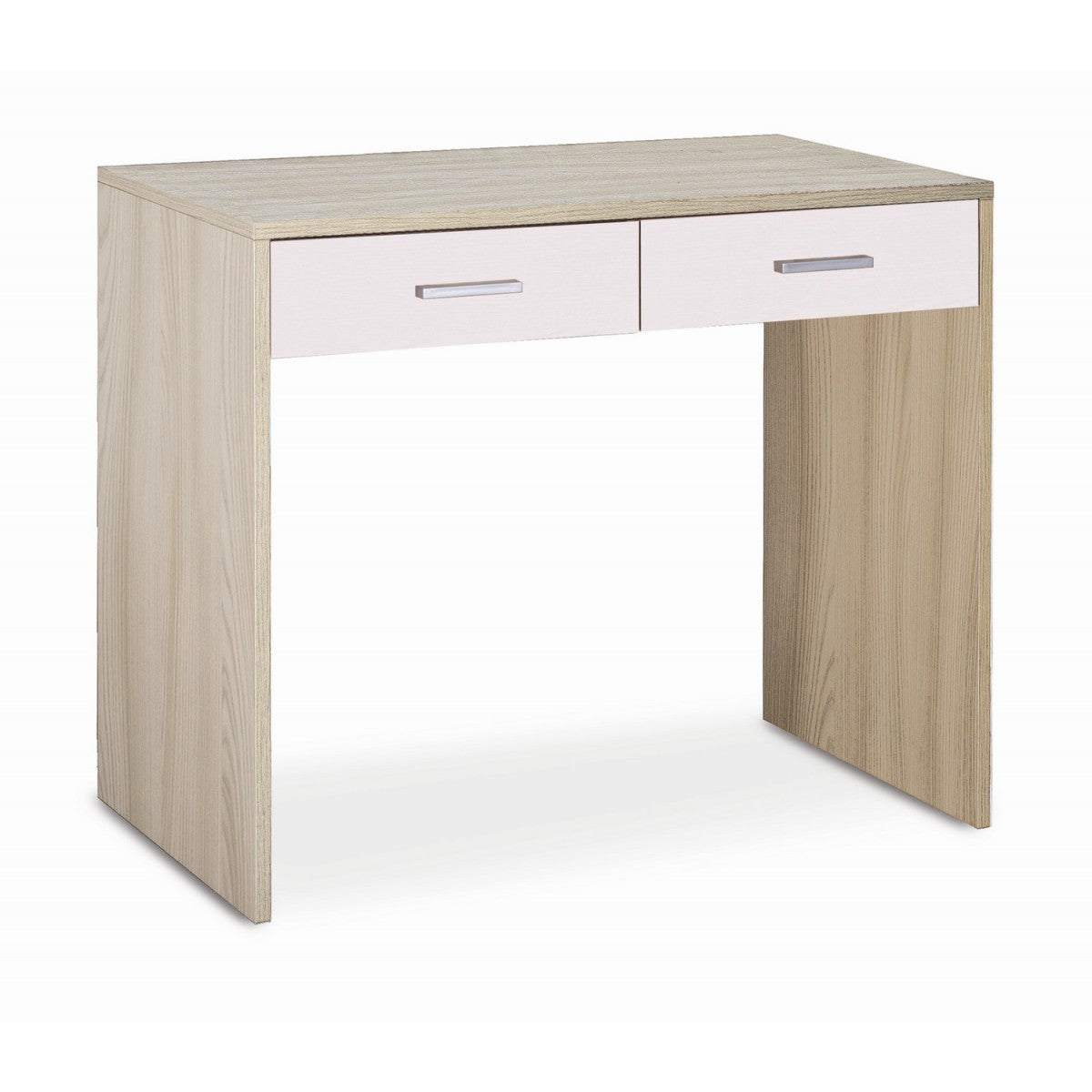 Scrivania Mobile in Legno 90 cm Olmo Bianco Cassetti Ufficio Camera Studio