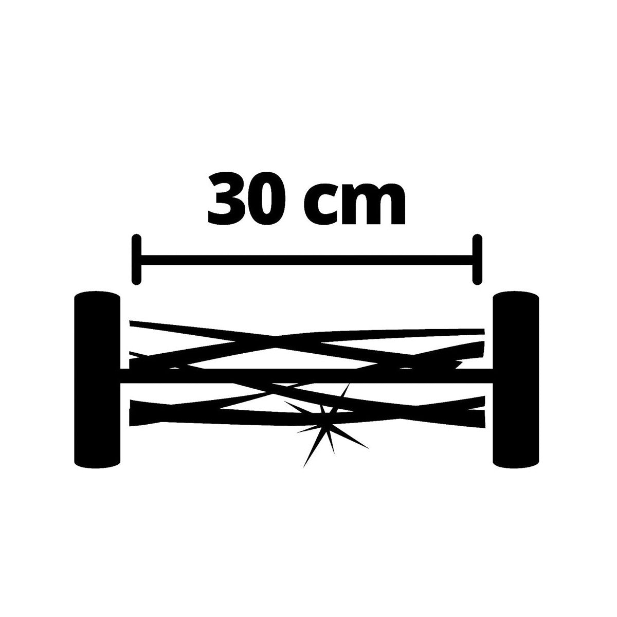 Tagliaerba a Spinta Giardinaggio Tosaerba senza Filo Manuale Leggero 30 cm
