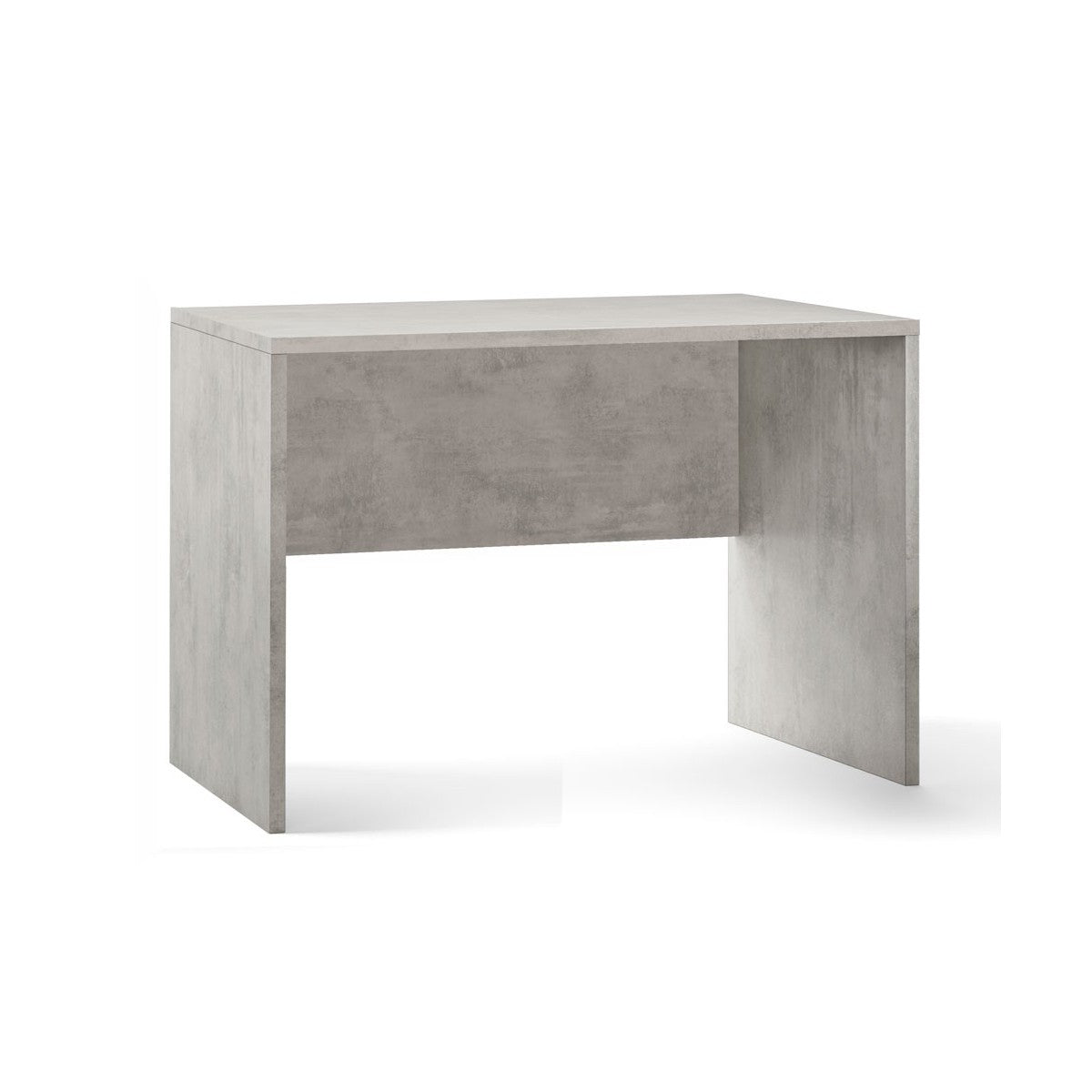 Tavolo Kit Scrivania 120 cm Grigio Cemento Salvaspazio Moderna Ufficio Cameretta