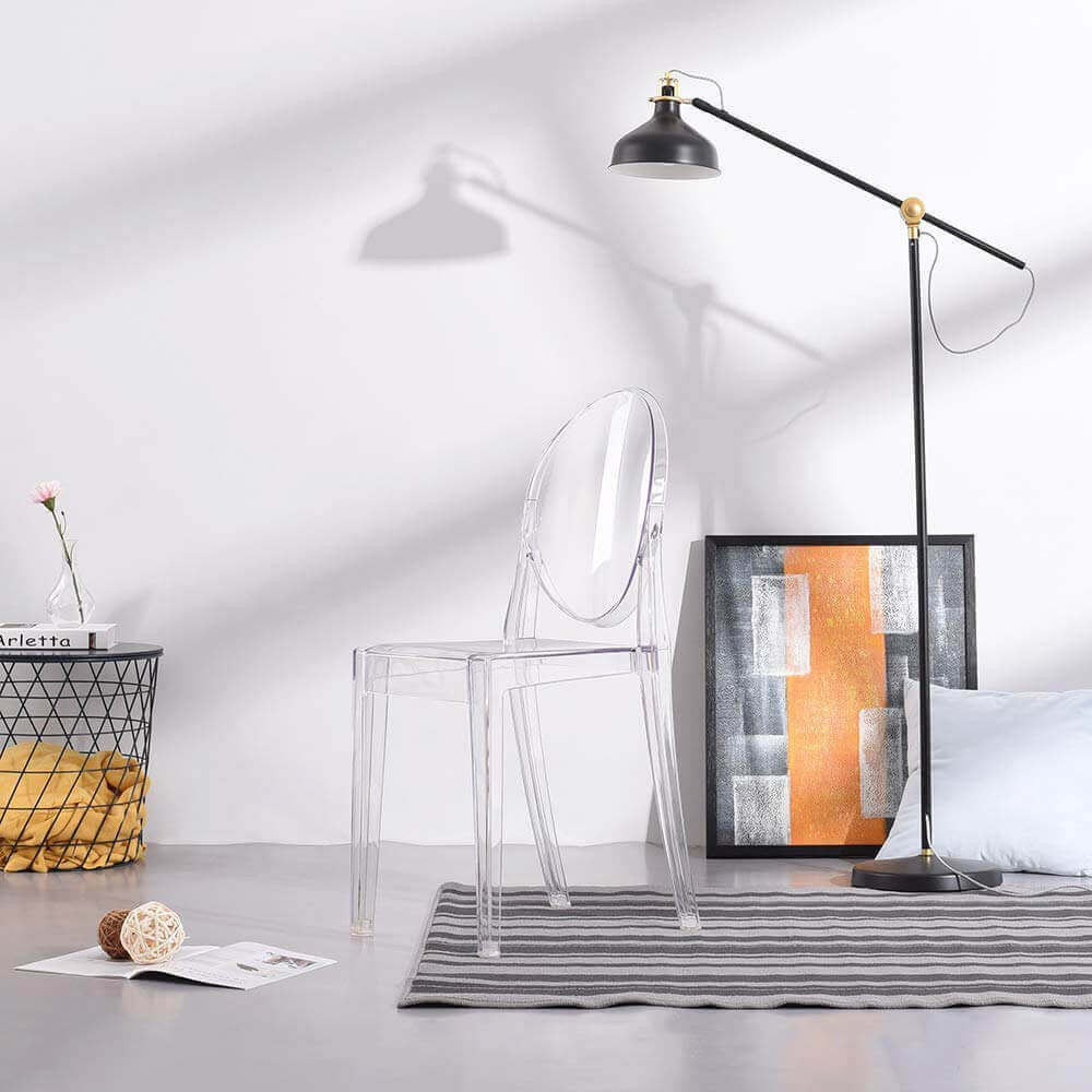Sedia Da interno esterno Trasparente Senza Braccioli Design Moderno