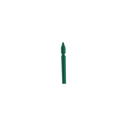 10 Paletti 225x3,5 cm in Ferro Plastificato Verde per Recinzione