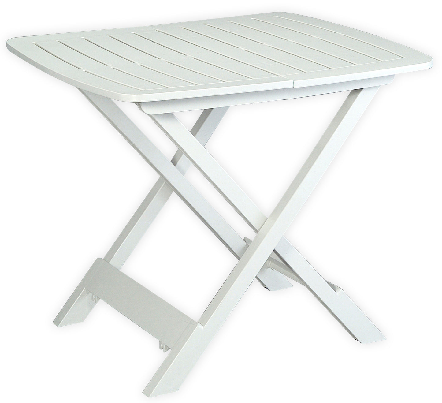 Tavolo Tevere Pieghevole 79x72 cm Bianco Campeggio