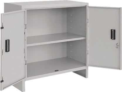 Armadietto 100x80 in acciaio 1 Ripiano interno Maniglie e Serratura