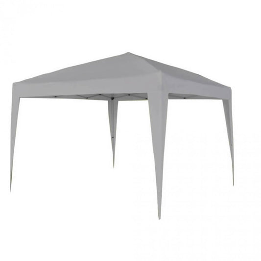 Gazebo Pieghevole 3x3 Tortora in Acciaio da Esterno