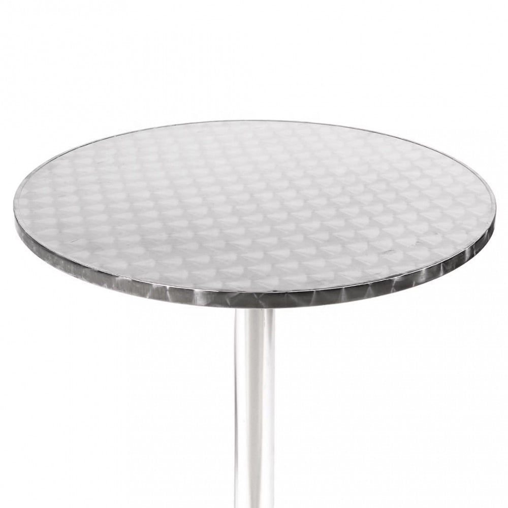 Tavolo a Colonna Rotondo Ø70 cm in Alluminio per Interno ed Esterno