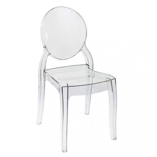 Sedia Da interno esterno Trasparente Senza Braccioli Design Moderno