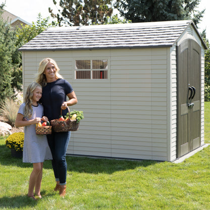 Casetta in Resina 2x3 PVC Esterno Ricovero Porta Attrezzi da Giardino Mobile Box