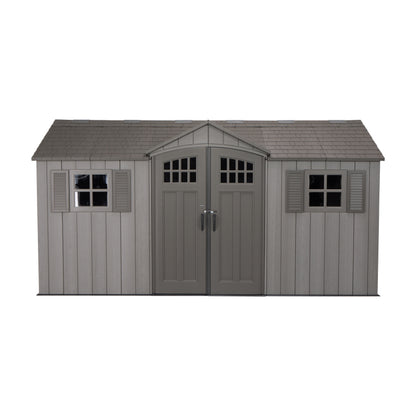 Casetta Box 4.5x2.5 Ricovero Attrezzi Giardino in Resina Armadio Esterno Capanno