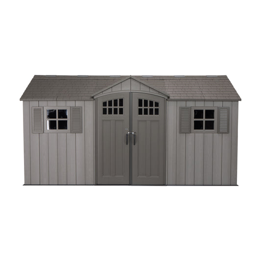 Casetta Box 4.5x2.5 Ricovero Attrezzi Giardino in Resina Armadio Esterno Capanno