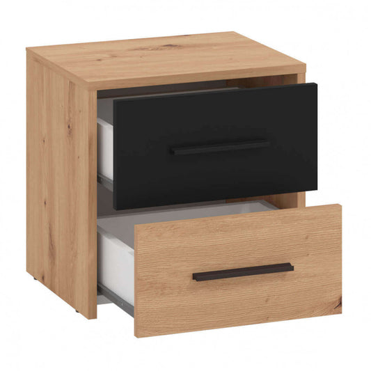 Comodino in Truciolare Bilaminato Rovere Chiaro 42x33,2x42,1 cm