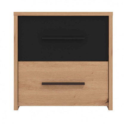 Comodino in Truciolare Bilaminato Rovere Chiaro 42x33,2x42,1 cm