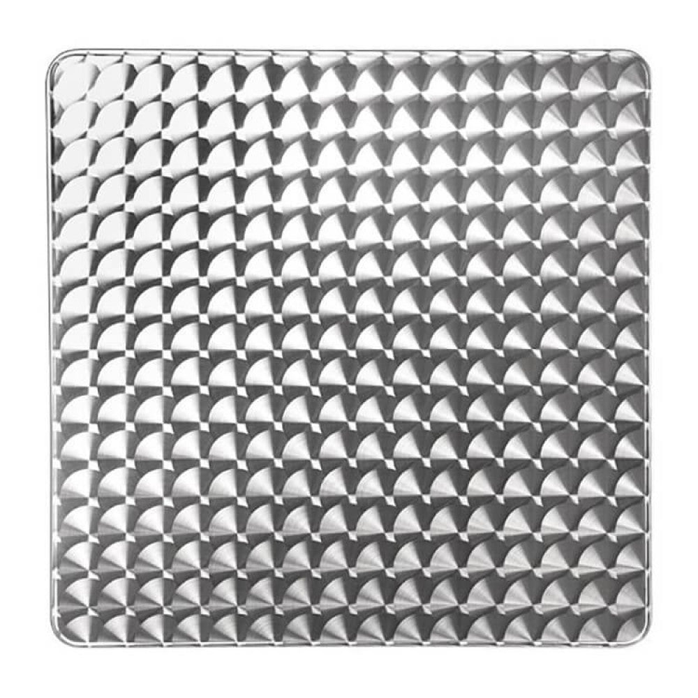 Tavolo Quadrato a Colonna in Alluminio 60x60 cm per Interno ed Esterno