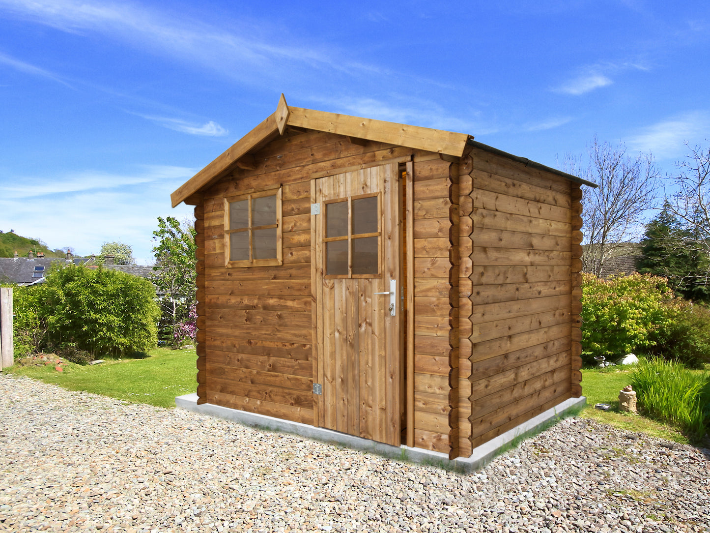 Casetta in Legno Impregnata 2.6x2 19 mm Box per Attrezzi