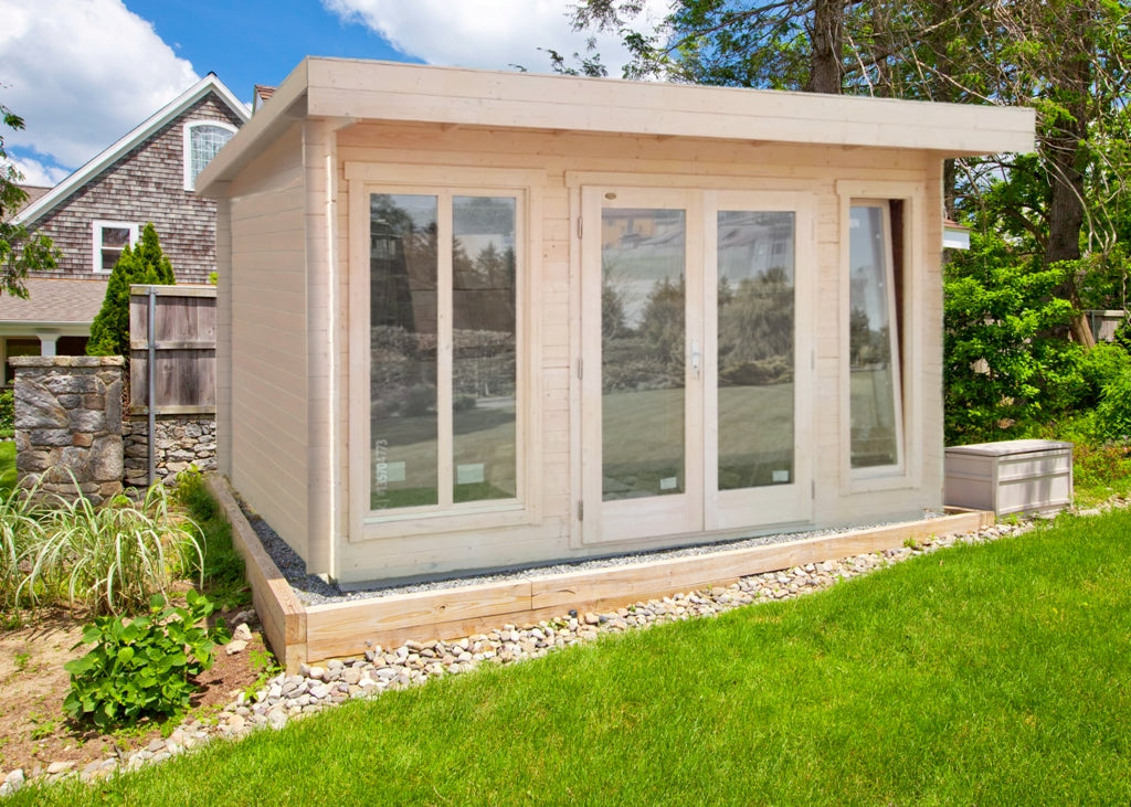 Casetta in Legno 4x2 Block House da Giardino Ripostiglio per Attrezzi Chalet